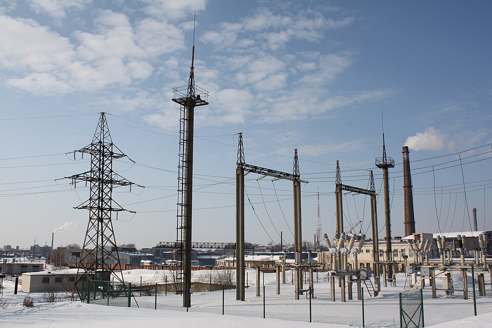 High-voltage electrical substation